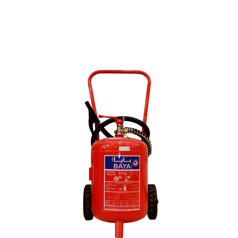 کپسول آتش نشانی پودر و گاز 25 کیلویی تحت فشار بایا